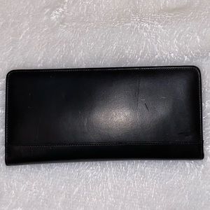 Coach Real Leather Travel Wallet w/Passport Pocket